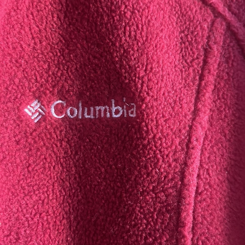 Women’s Red Columbia Fleece jacket size medium - Picture 3 of 5